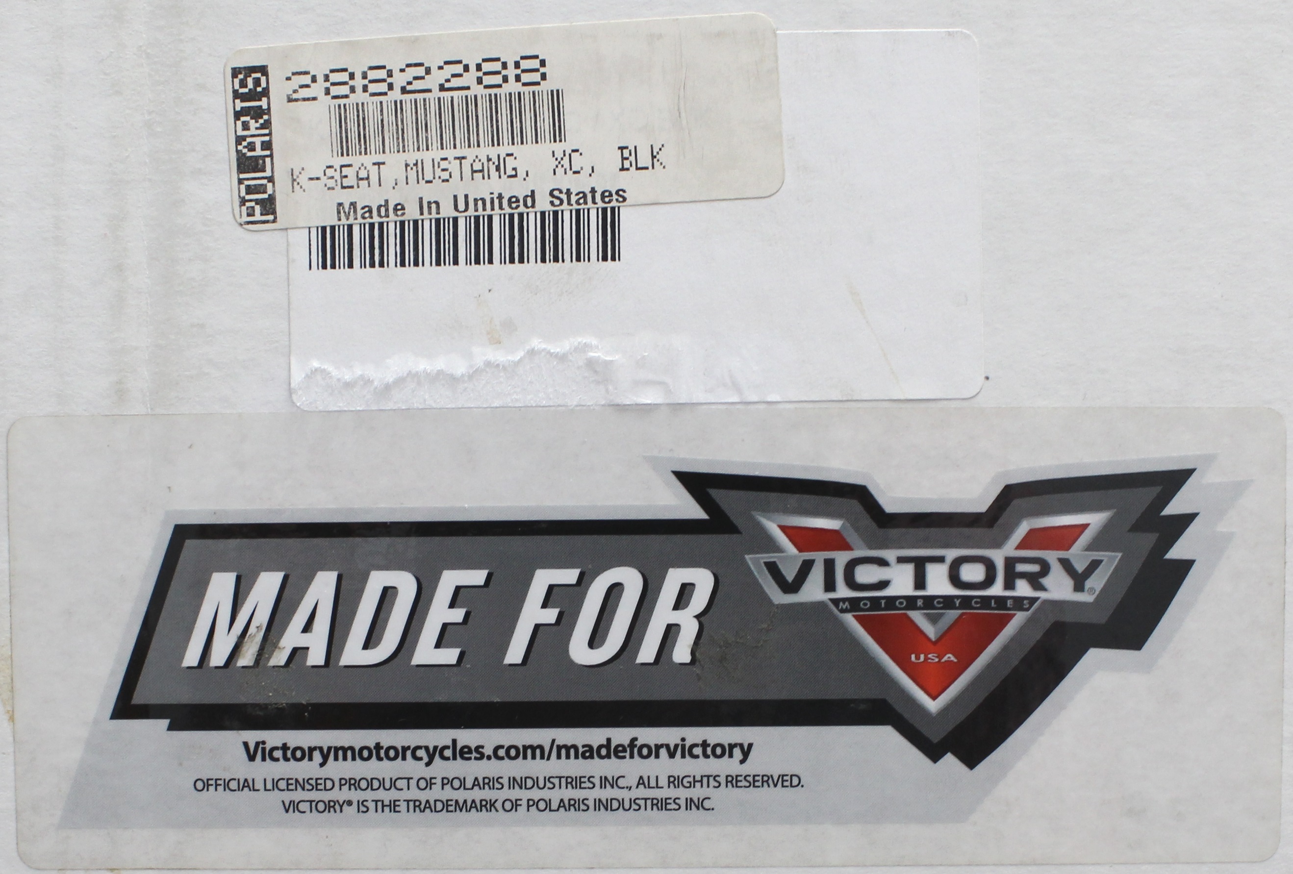Victory K-Seat, Black Part Number - 2882288 | eBay