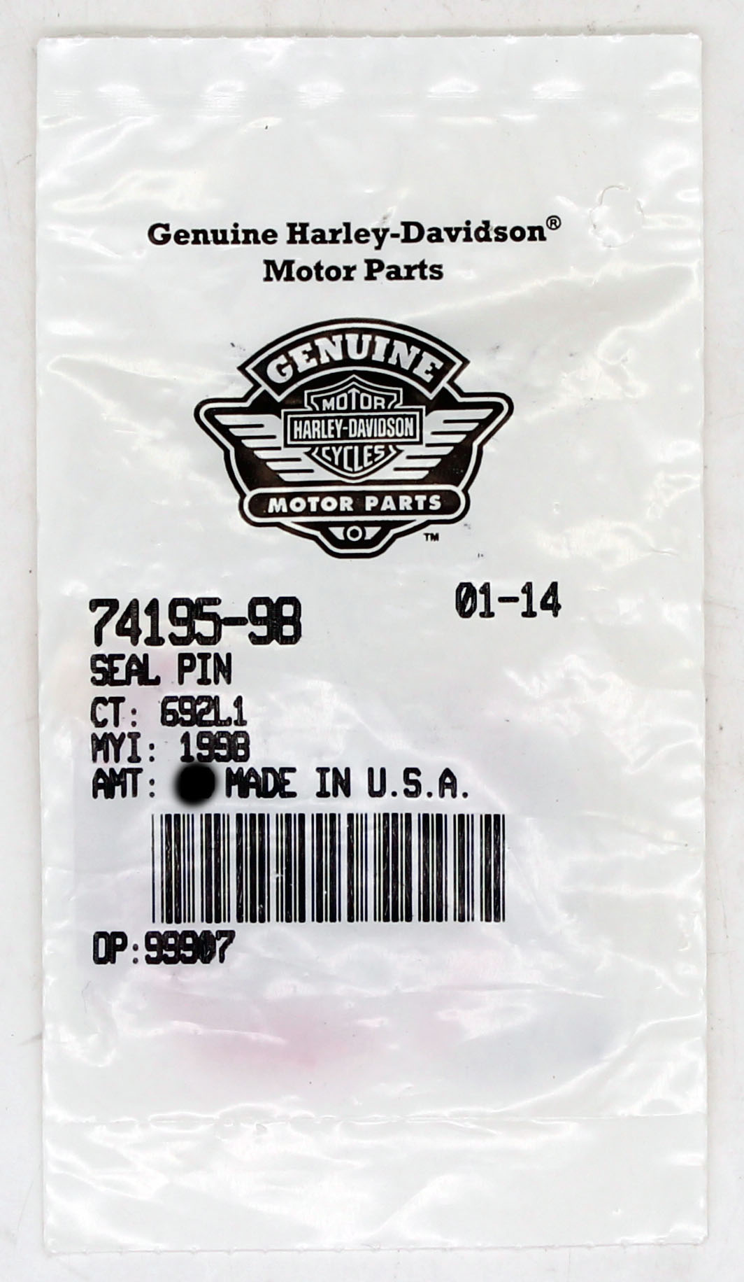 Harley-Davidson Seal Pin Part Number - 74195-98 | eBay