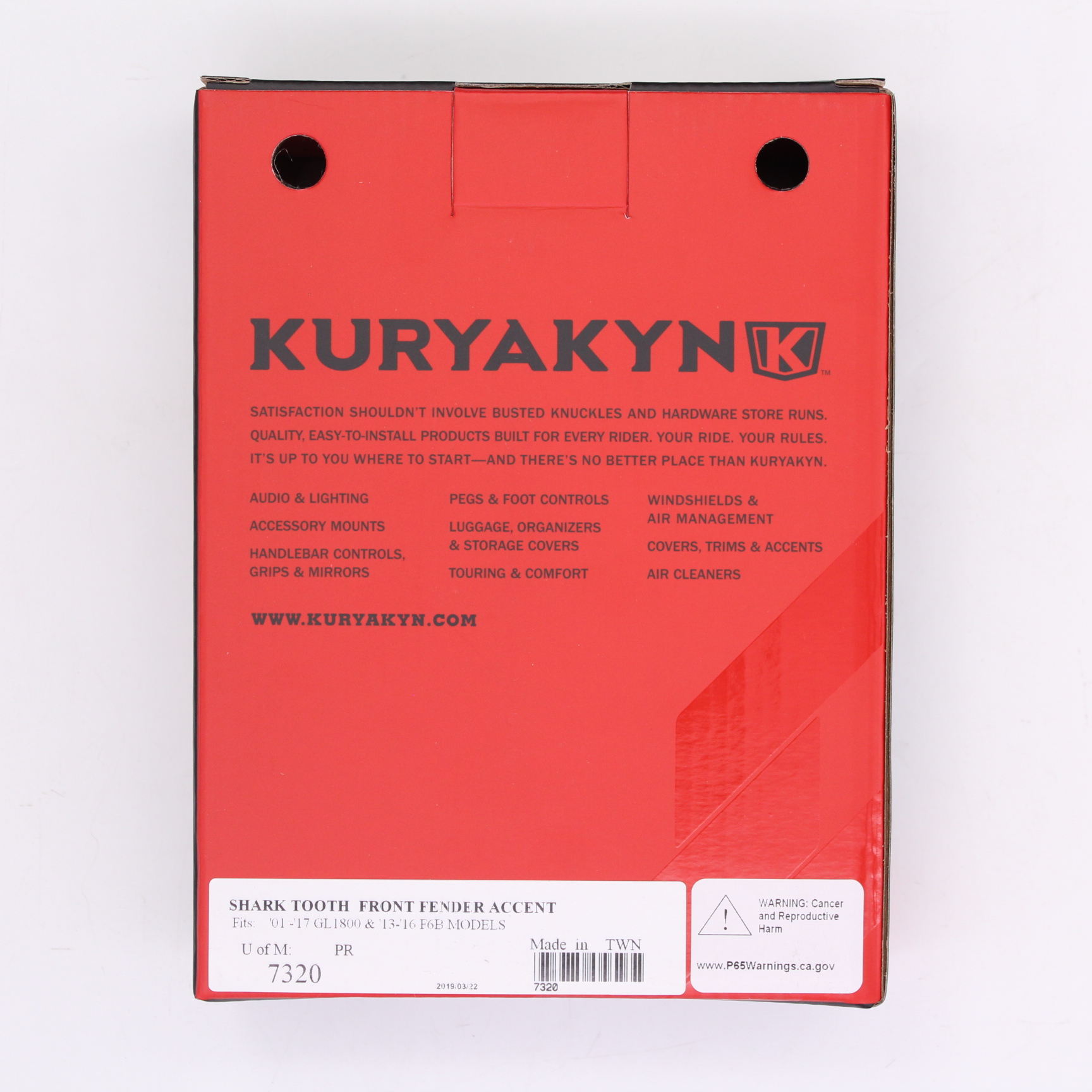 Kuryakyn Shark Tooth Front Fender Accent Part Number - 7320 | eBay