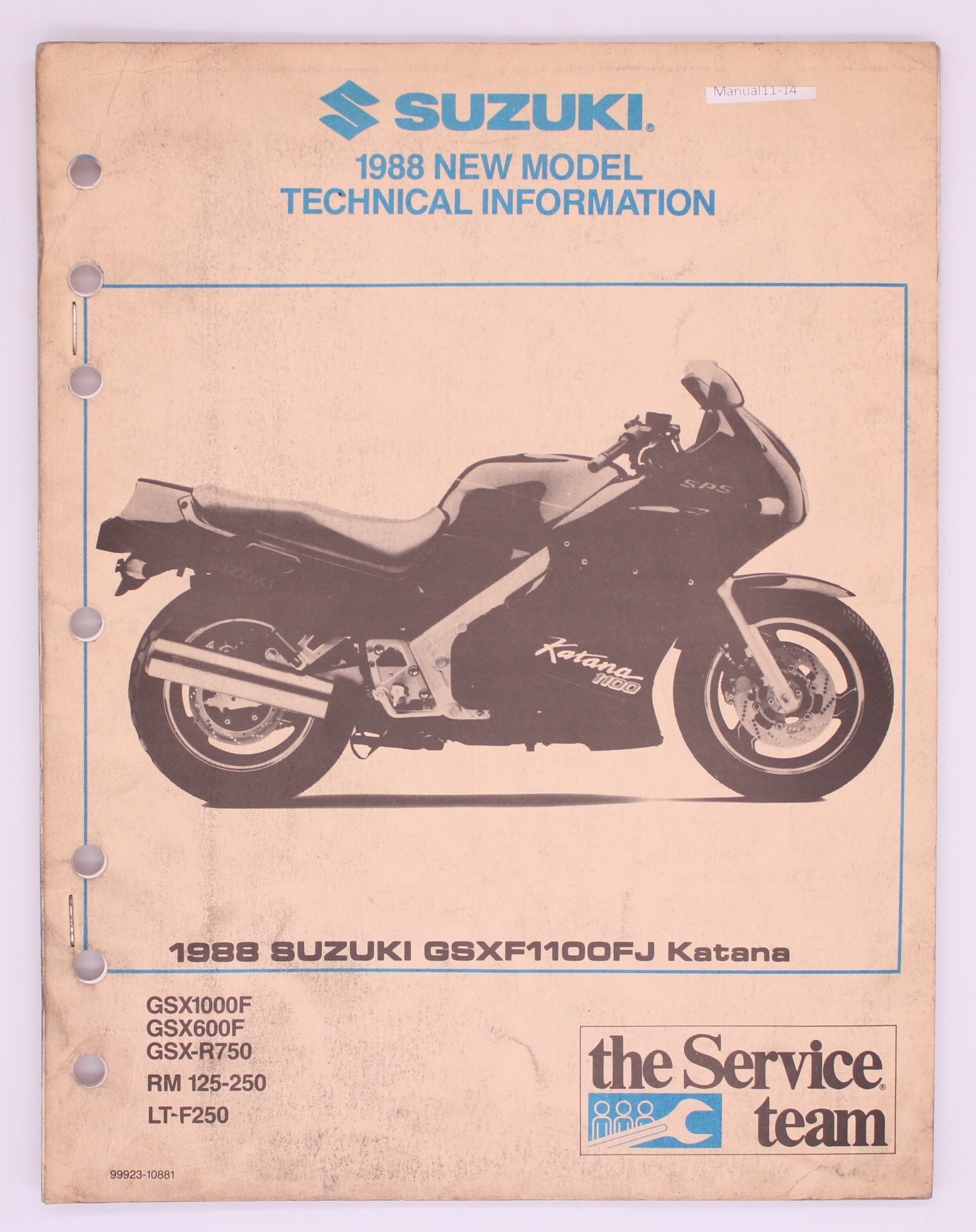 新型ヴァルキリー 2002 Suzuki New Model Technical Update Seminar Manual 99923