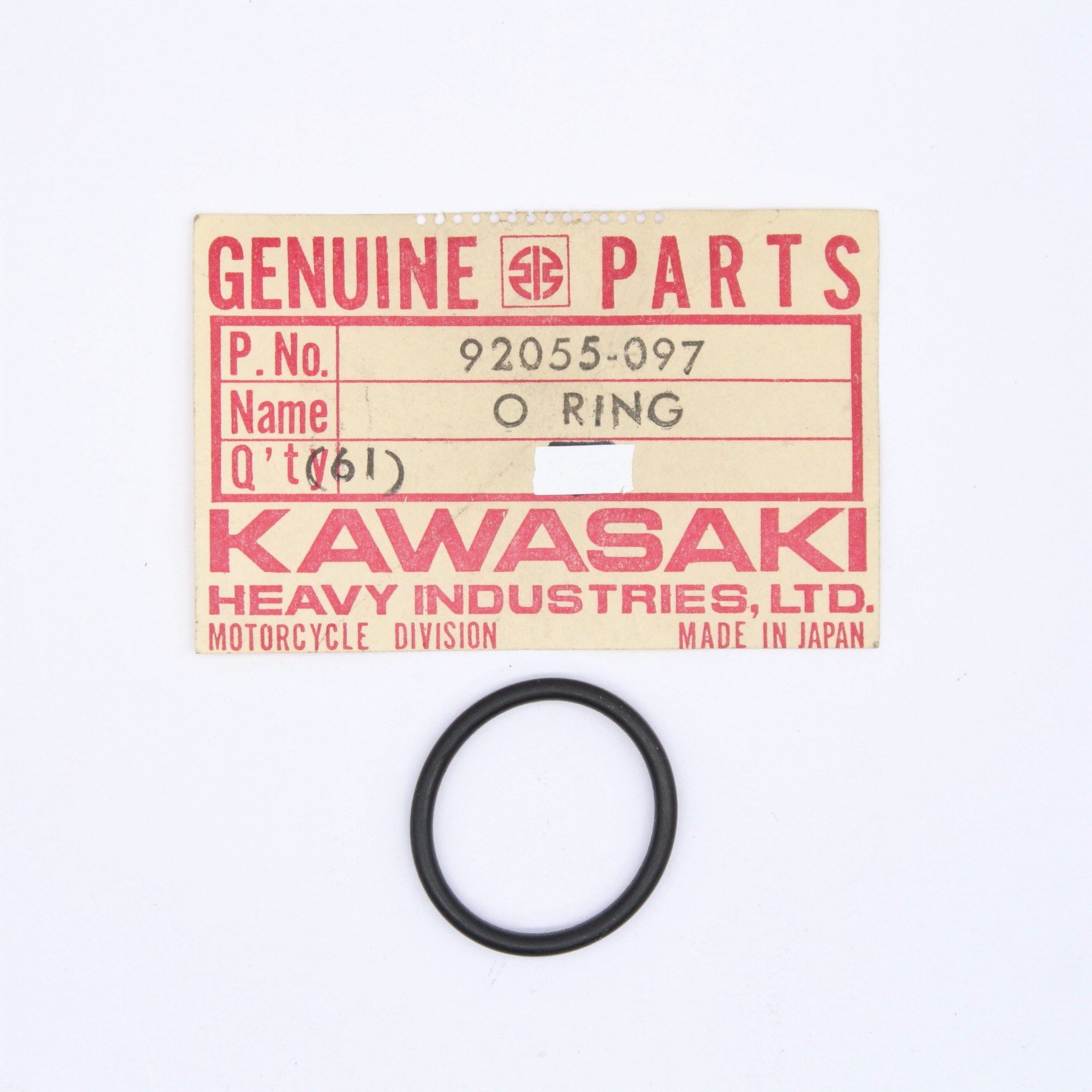 Kawasaki O-Ring Part Number - 92055-097 | eBay