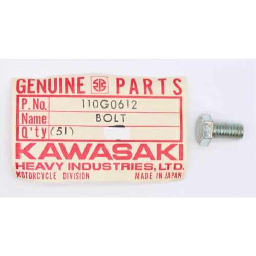 Kawasaki Hex Head Bolt 6x12 Part Number - 110G0612 | eBay
