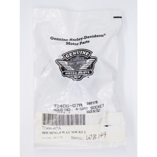 Harley-Davidson 4-Way Socket Housing Part Number - 72406-07A