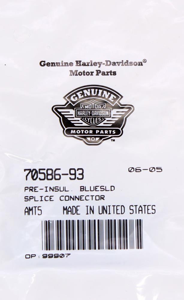 Harley-Davidson Insulated Splice Connector Part Number - 70586-93