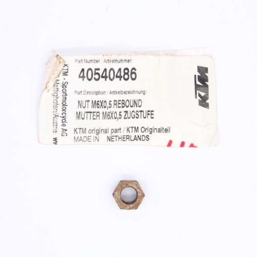 Rebound nut, M6x0.5 - 40540486 Rebound nut, M6x0.5 - 40540486