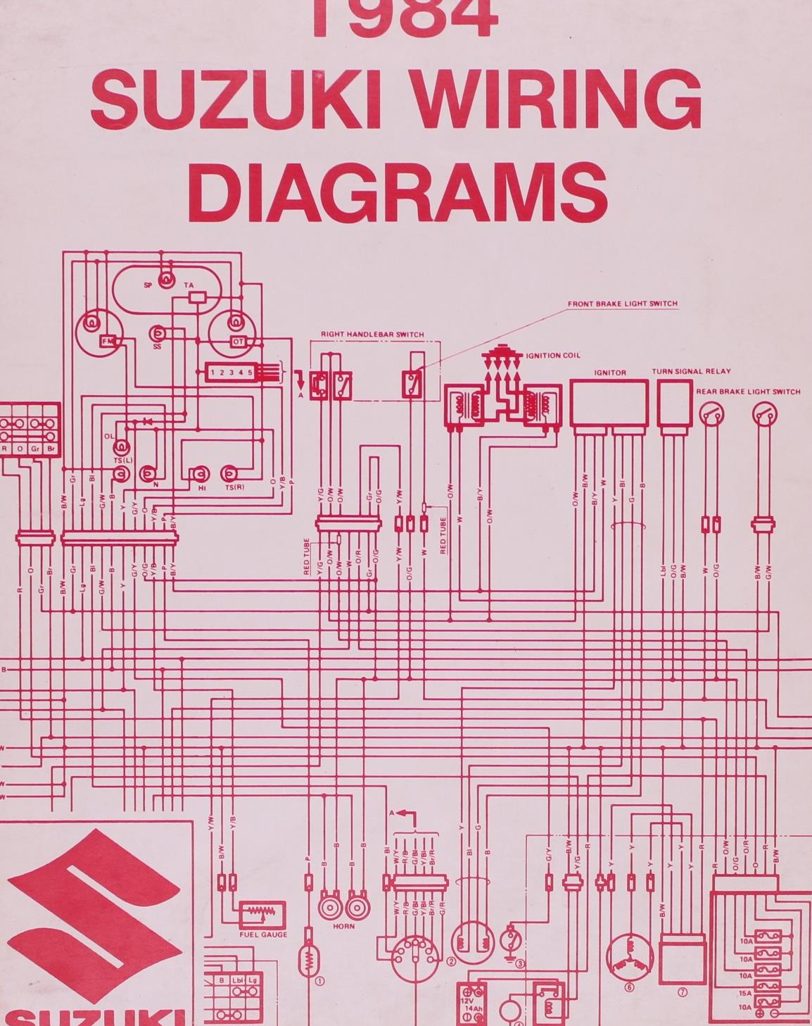 Suzuki Wiring Diagram Manual Part Number - 99923-13841 | eBay