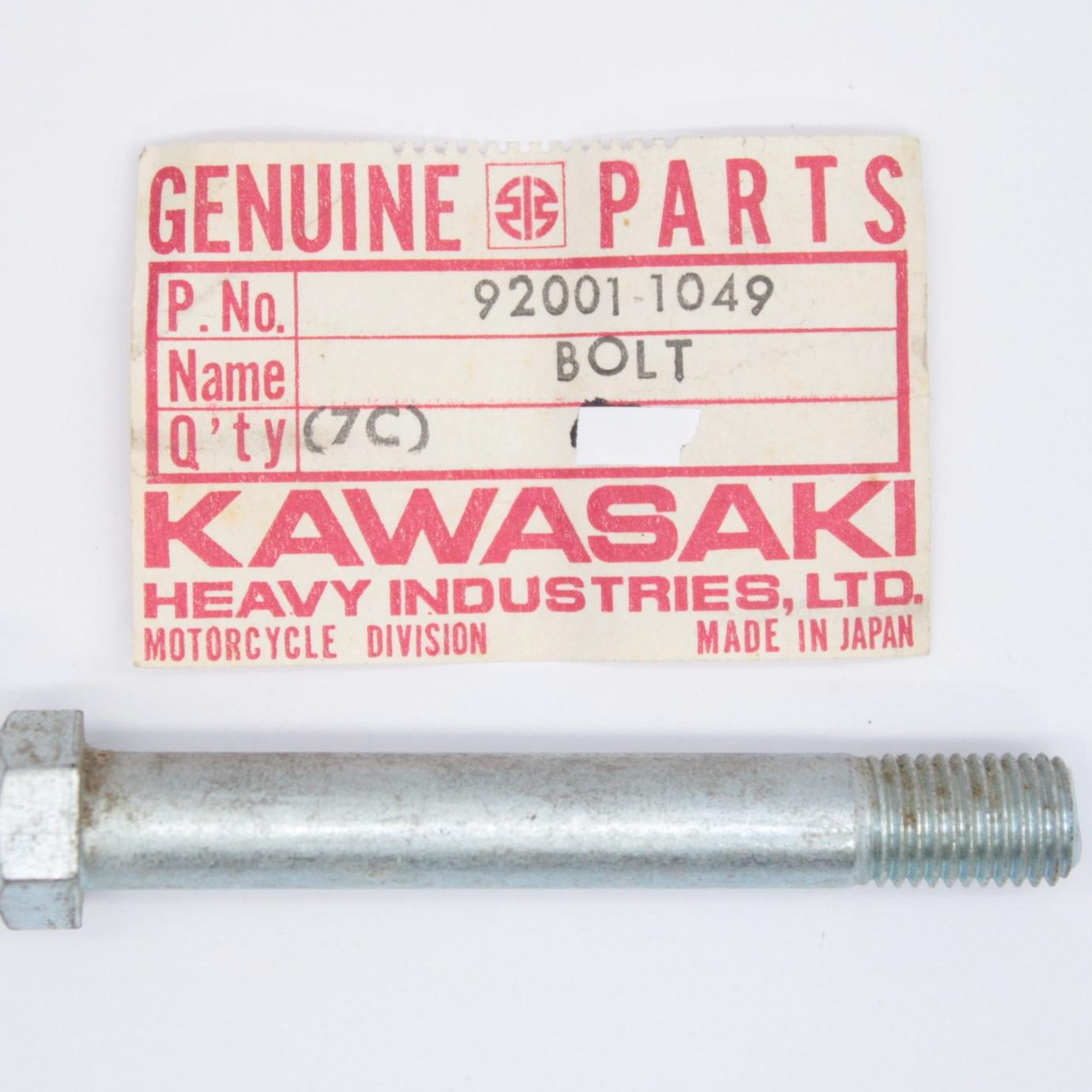 1049　オーダー Kawasaki Hex Head Bolt 10 x 72 Part Number - 92001-1049 | eBay