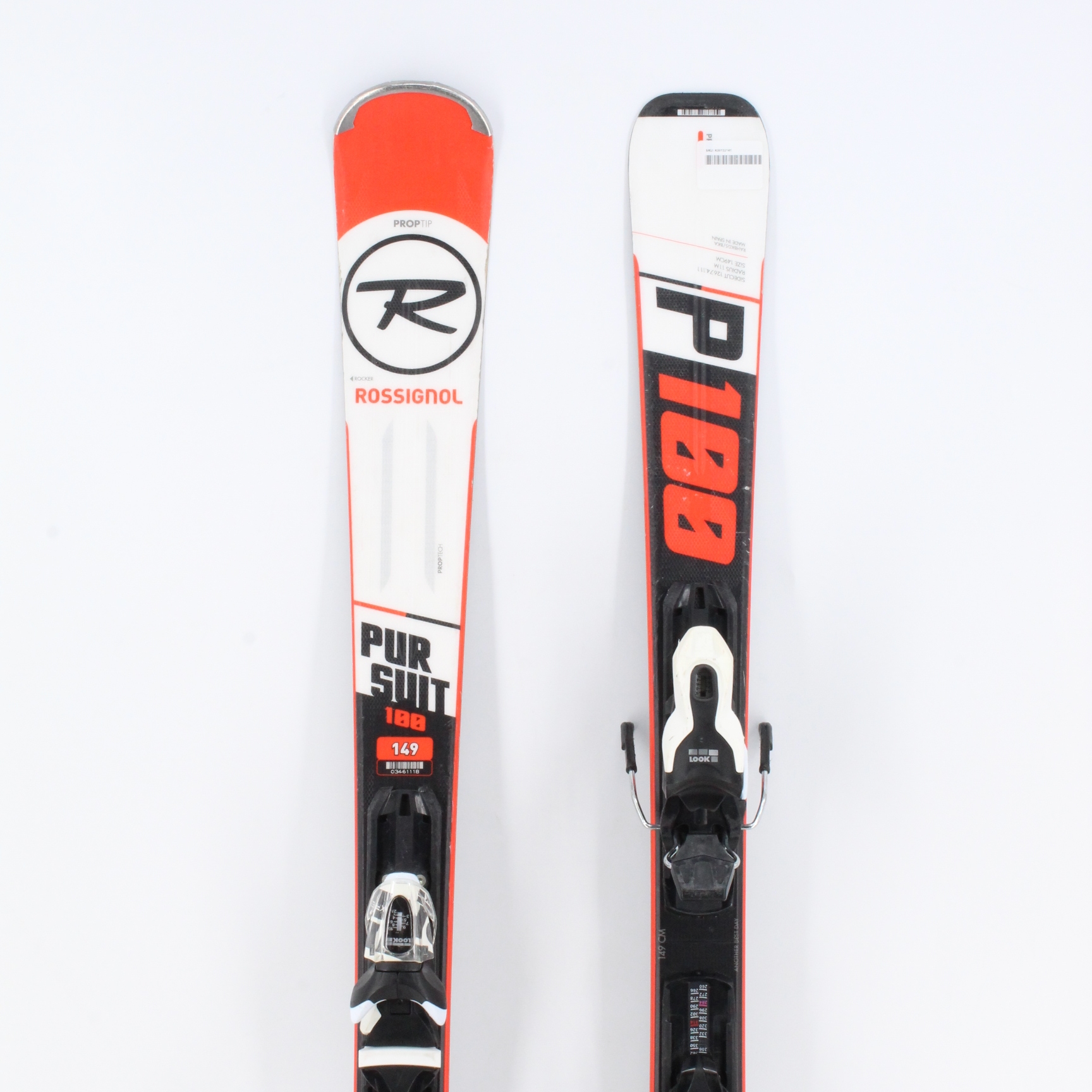 Rossignol Pursuit 100 Adult Skis with Bindings - 142 cm Used