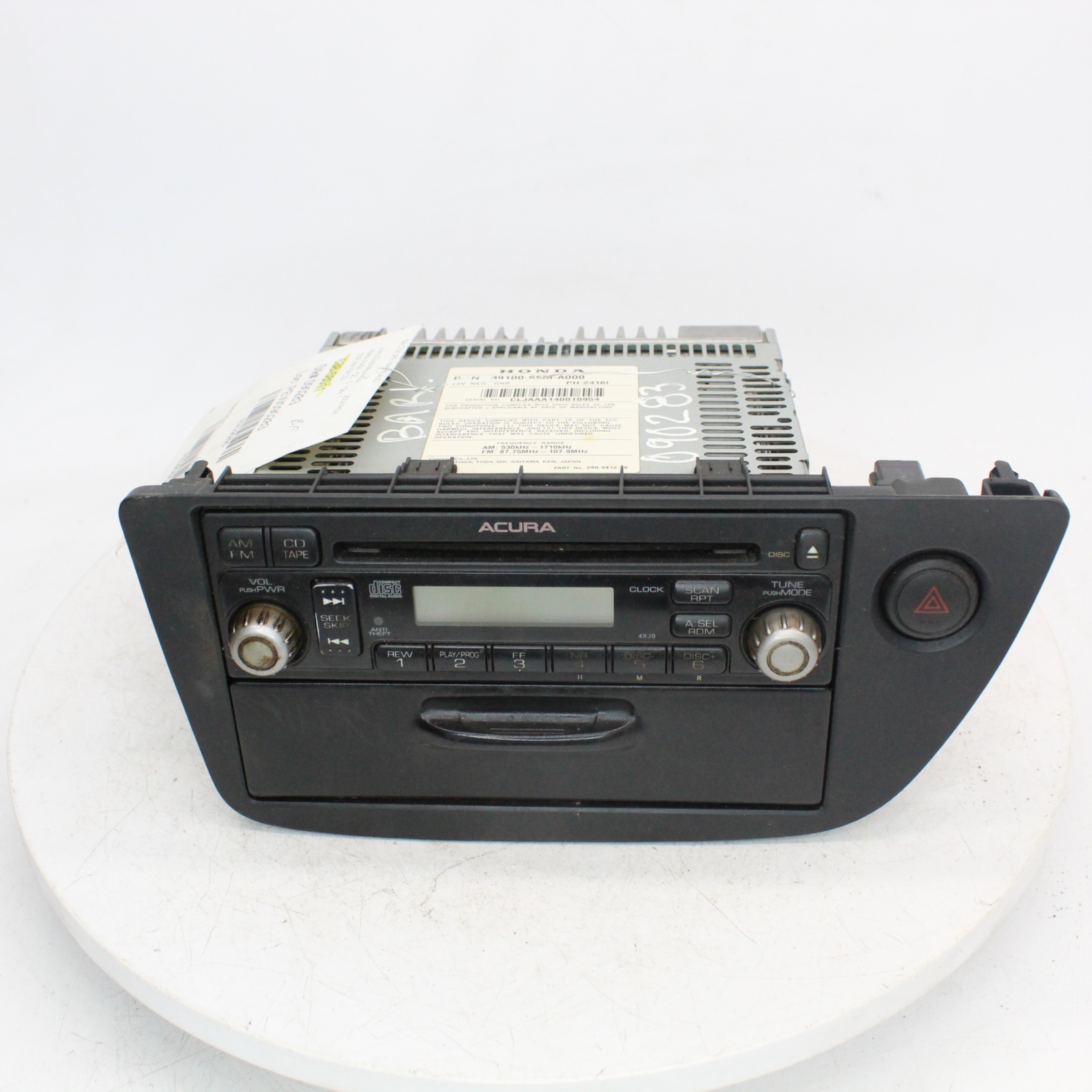 2004 Acura RSX Radio Part Number - 638-58011 | 39100S6MA00ZA | OE
