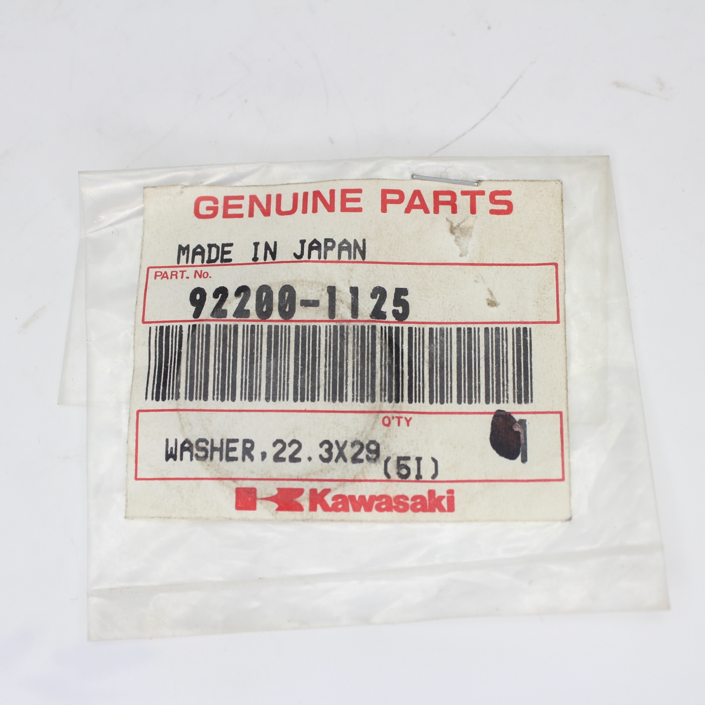Kawasaki Washer 22.3x29 Part Number 92200-1125 | eBay