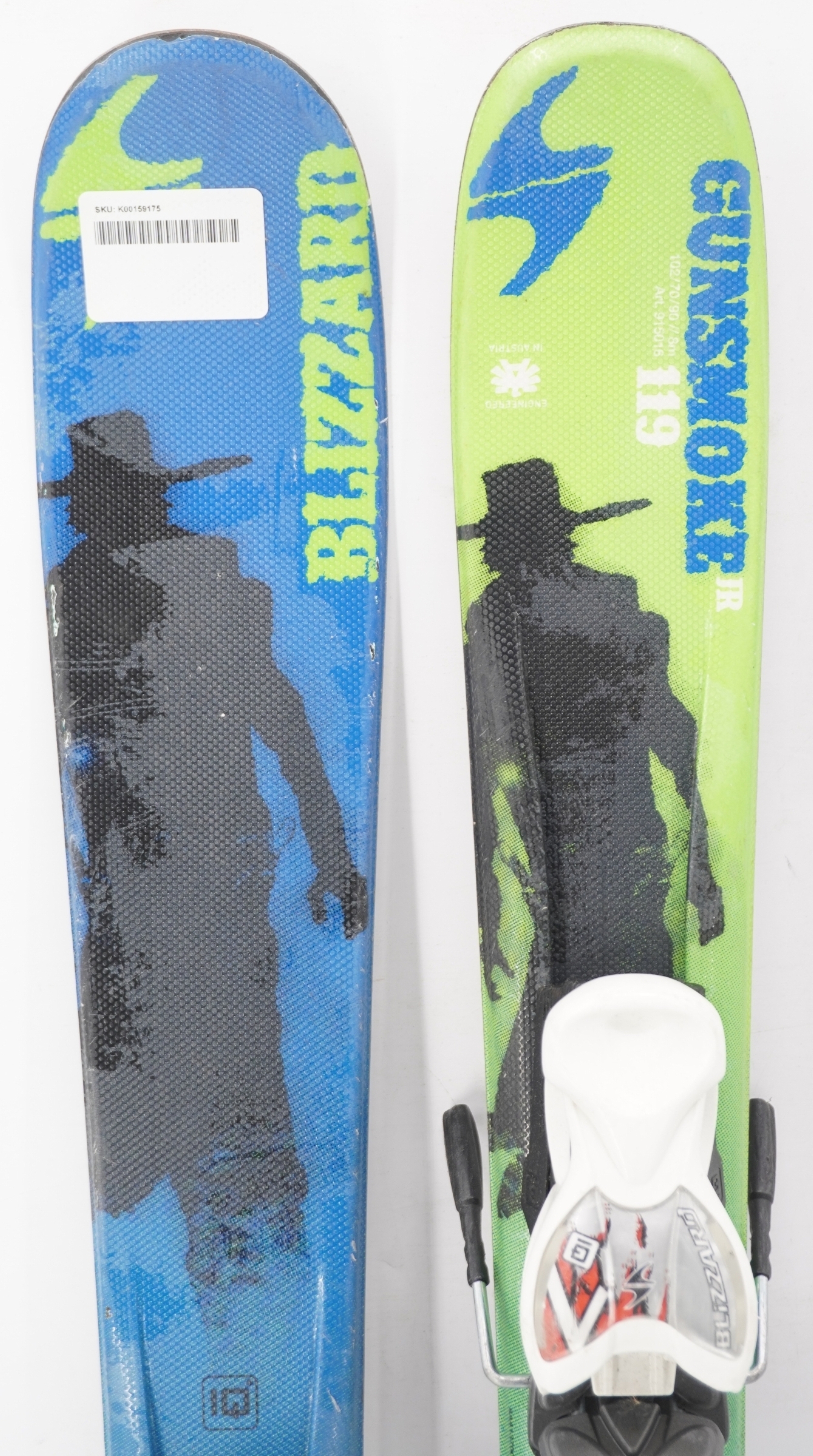 Blizzard GunSmoke Jr. Twin Tip Skis with Bindings - 119 cm Used | eBay