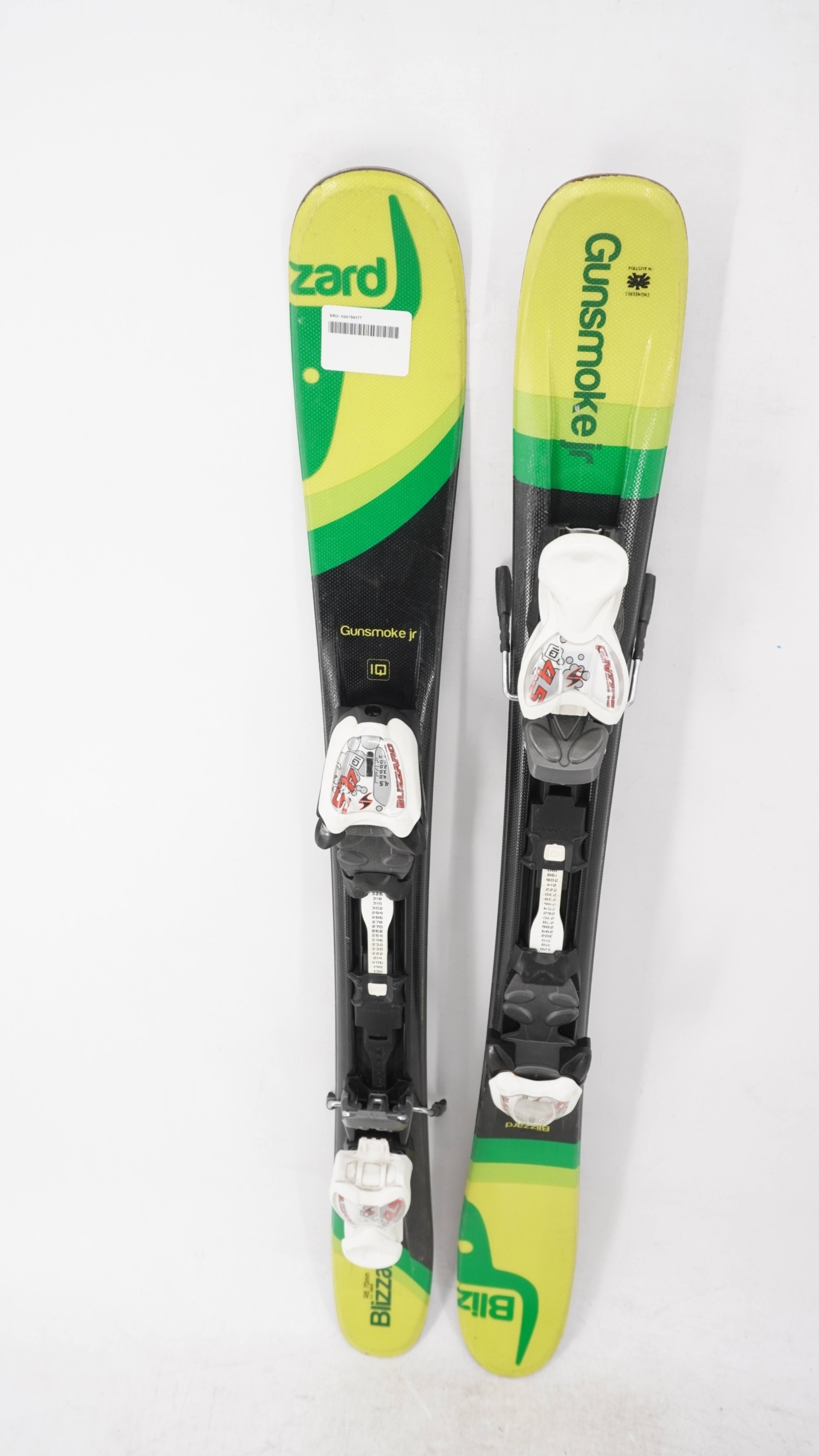 Blizzard Gunsmoke Jr. Twin Tip Kids Skis with Bindings - 99 cm