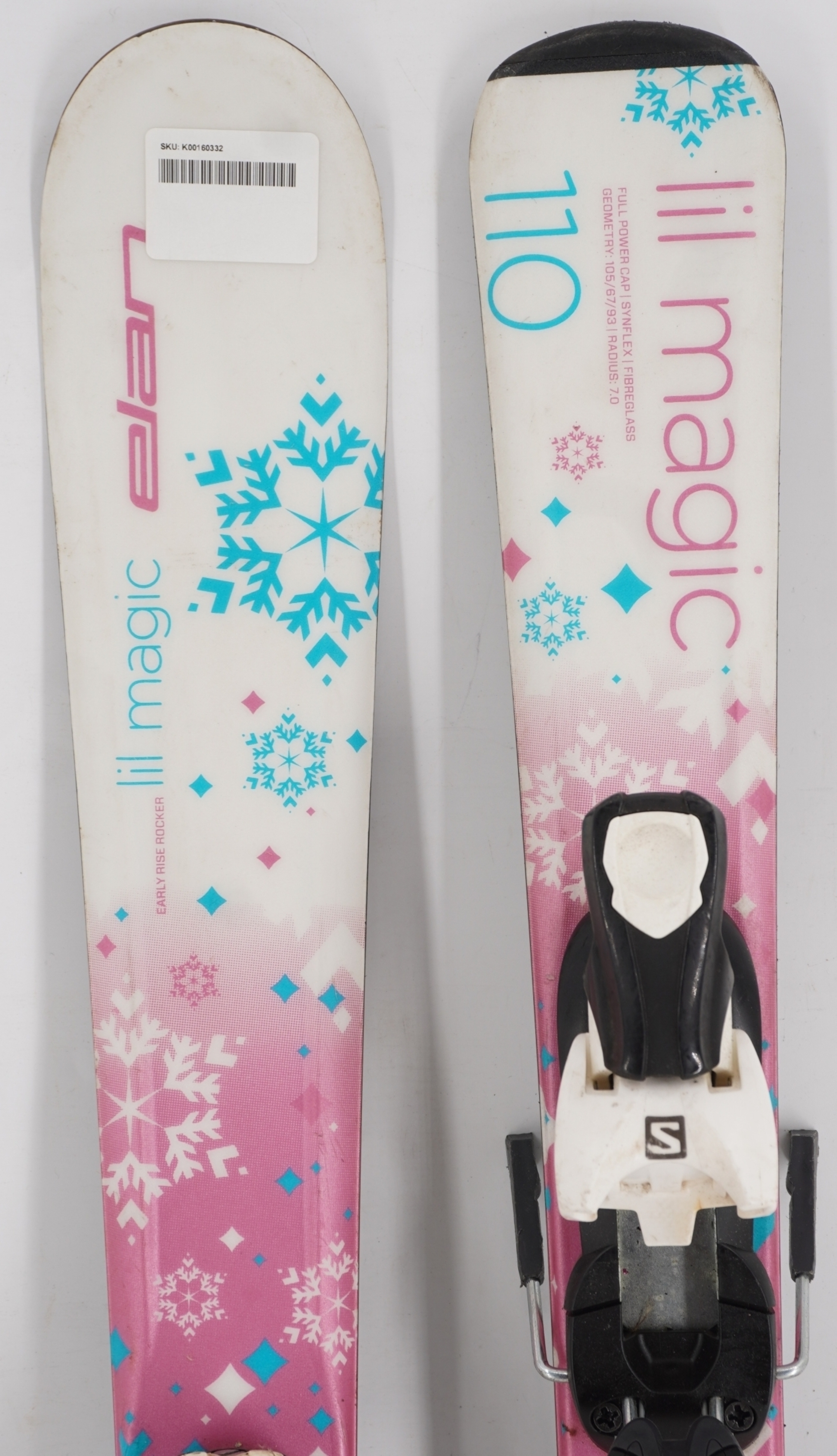 ELAN LIL' Magic 120 スキー板　ストック Elan Lil' Magic Kids Skis with Bindings - 120 cm Used | eBay