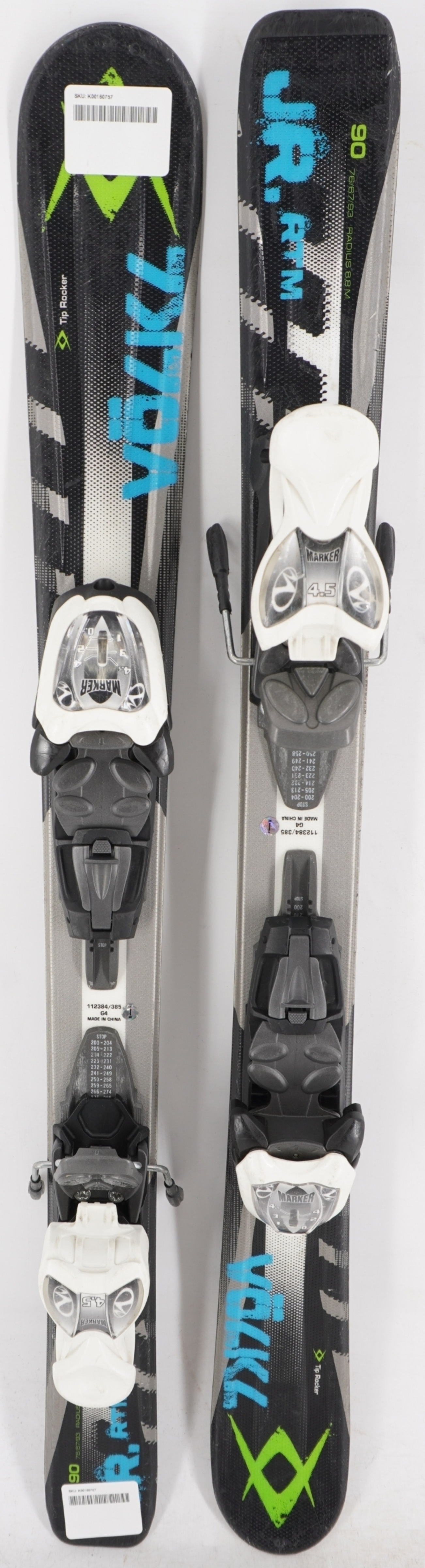 Volkl RTM Jr. Kids Skis with Bindings - 90 cm Used | eBay