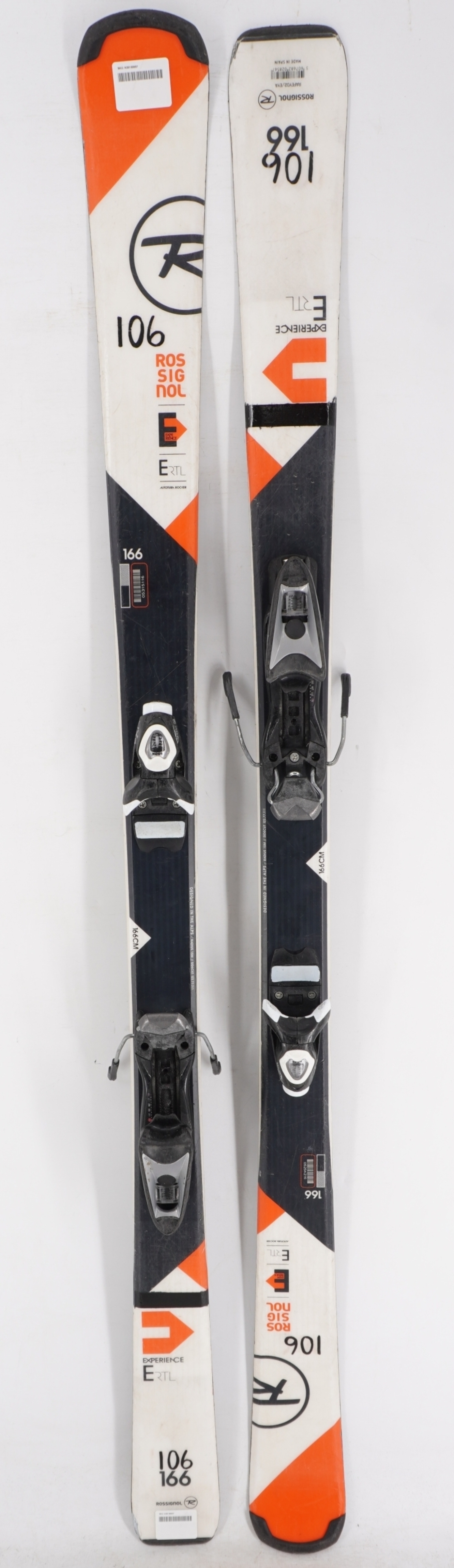 Rossignol Experience E-RTL Adult Skis with Bindings - 166 cm Used