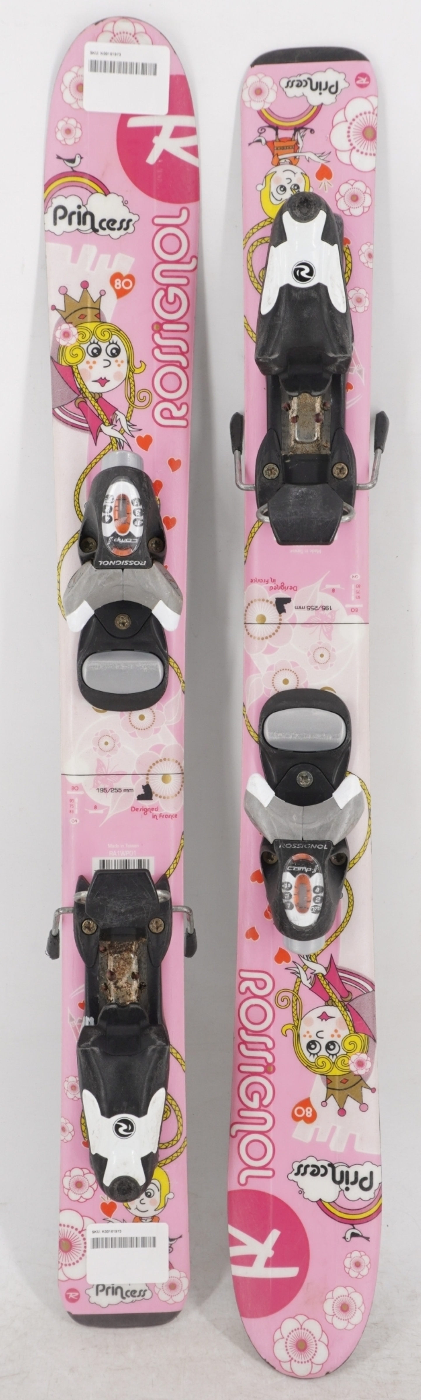 Rossignol Princess Kids Skis with Bindings - 80 cm Used | eBay