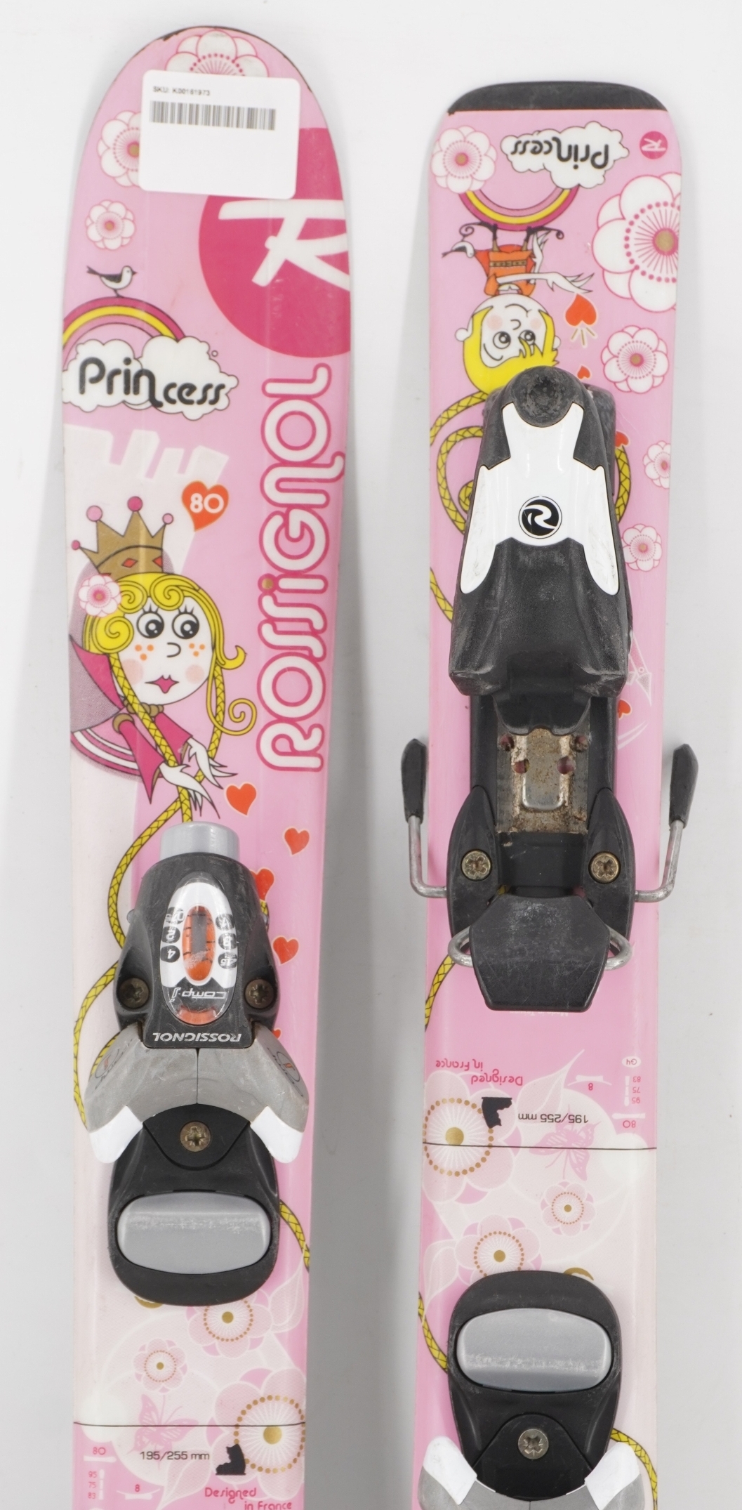 Rossignol Princess Kids Skis with Bindings - 80 cm Used | eBay